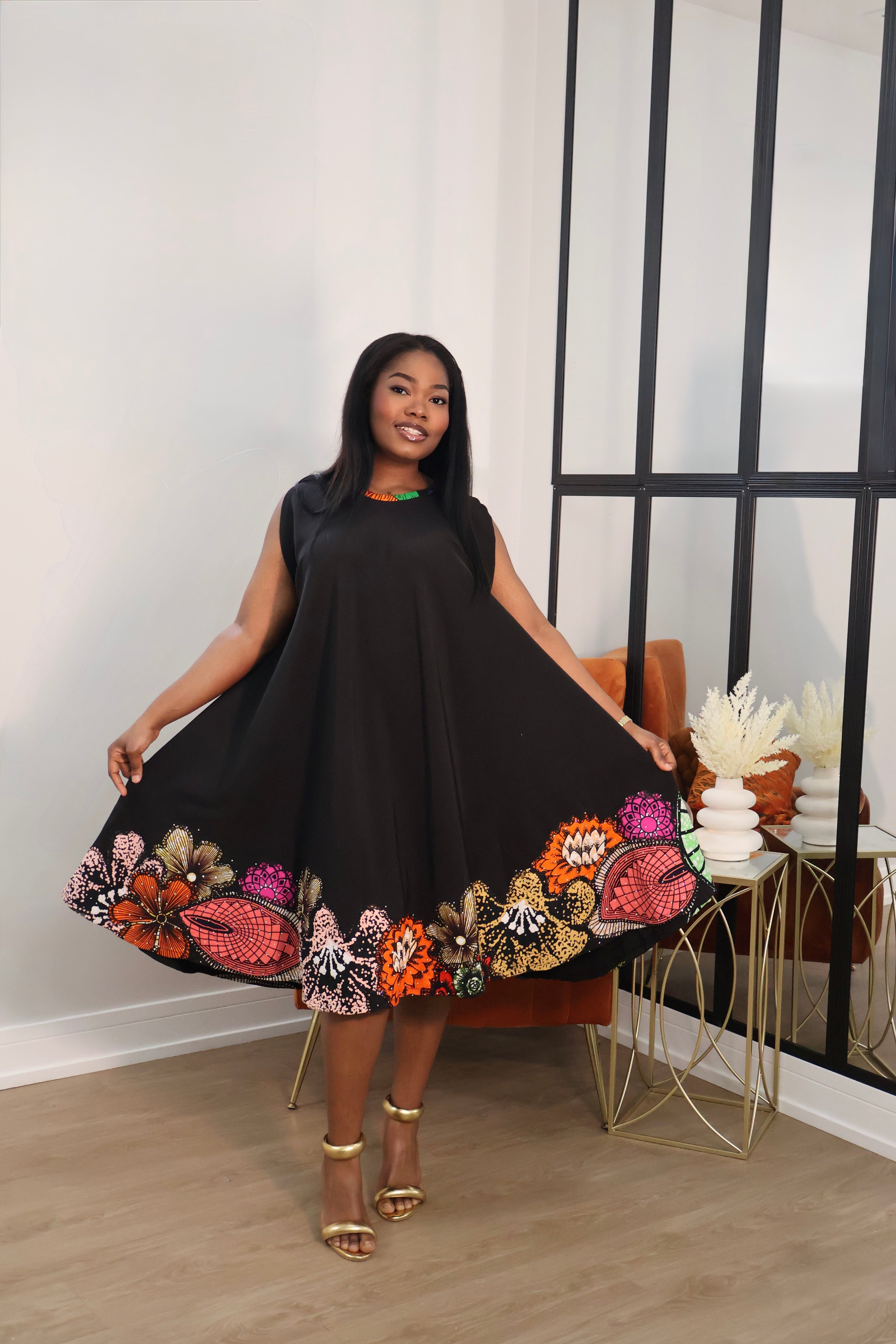 The Black Midi Dress